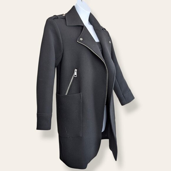 H&M Black Side Zip Coat - Picture 3 of 8